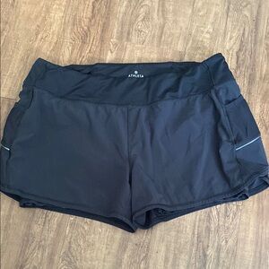 Athleta Women's Black Performance Running Shorts size XL